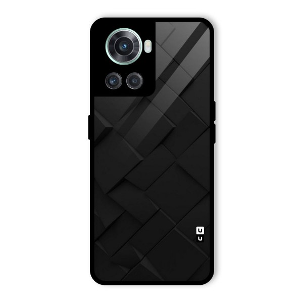 Black Elegant Design Glass Back Case for OnePlus 10R