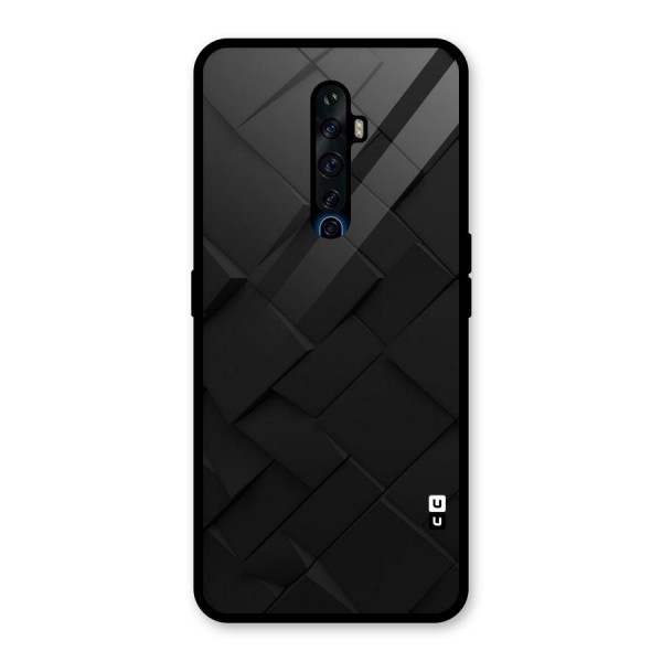 Black Elegant Design Glass Back Case for Oppo Reno2 Z