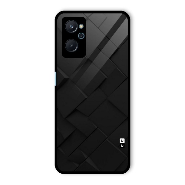 Black Elegant Design Glass Back Case for Realme 9i