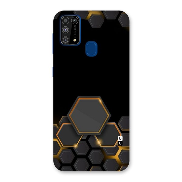 Black Gold Hexa Back Case for Galaxy M31