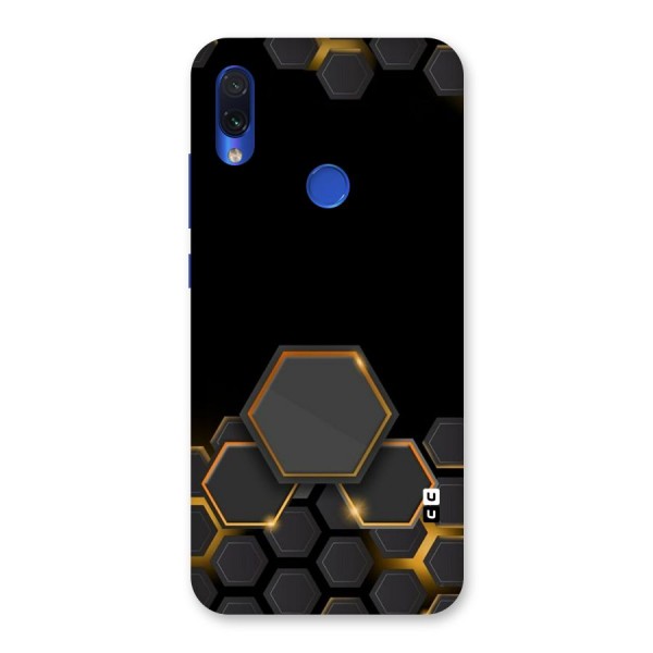 Black Gold Hexa Back Case for Redmi Note 7