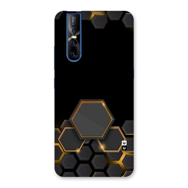 Black Gold Hexa Back Case for Vivo V15 Pro