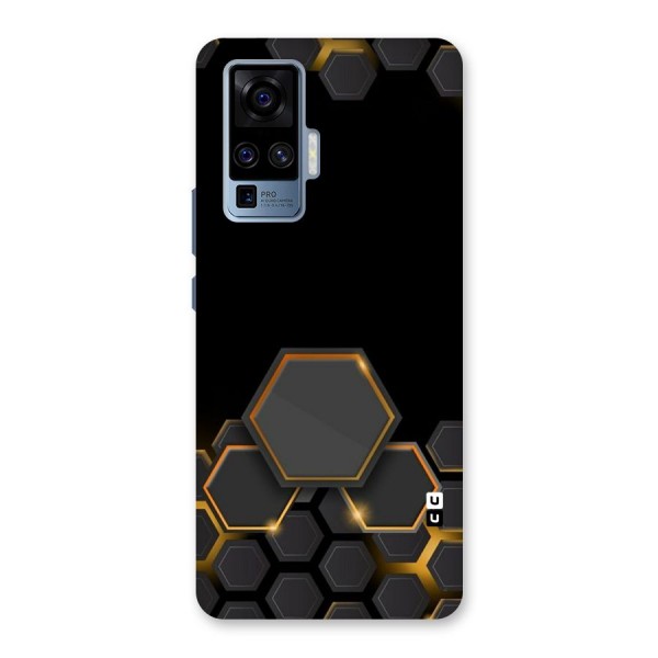 Black Gold Hexa Back Case for Vivo X50 Pro