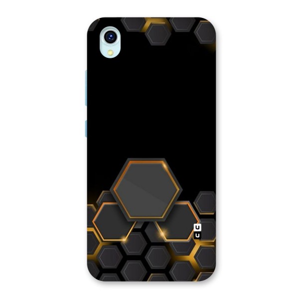 Black Gold Hexa Back Case for Vivo Y1s