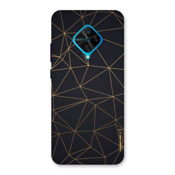 Black Golden Lines Back Case for Vivo S1 Pro