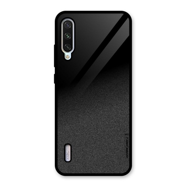 Black Grey Noise Fusion Glass Back Case for Mi A3