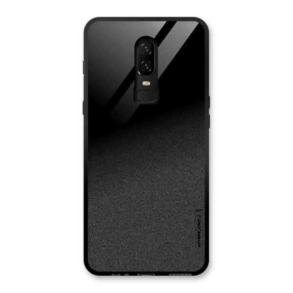 Black Grey Noise Fusion Glass Back Case for OnePlus 6