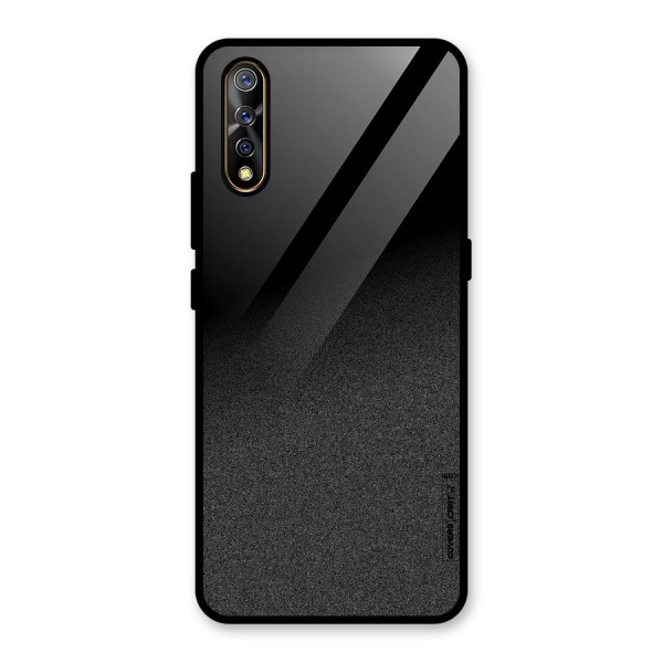 Black Grey Noise Fusion Glass Back Case for Vivo S1