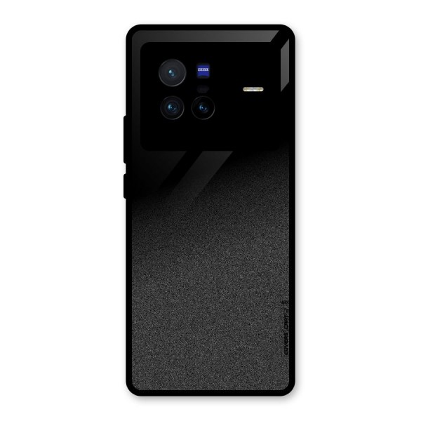 Black Grey Noise Fusion Glass Back Case for Vivo X80