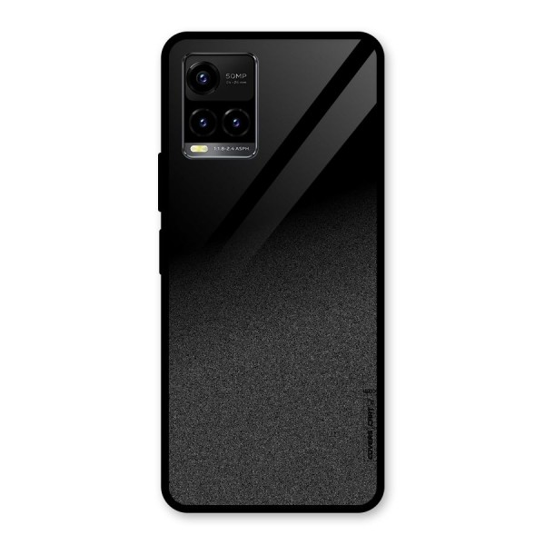 Black Grey Noise Fusion Glass Back Case for Vivo Y33s