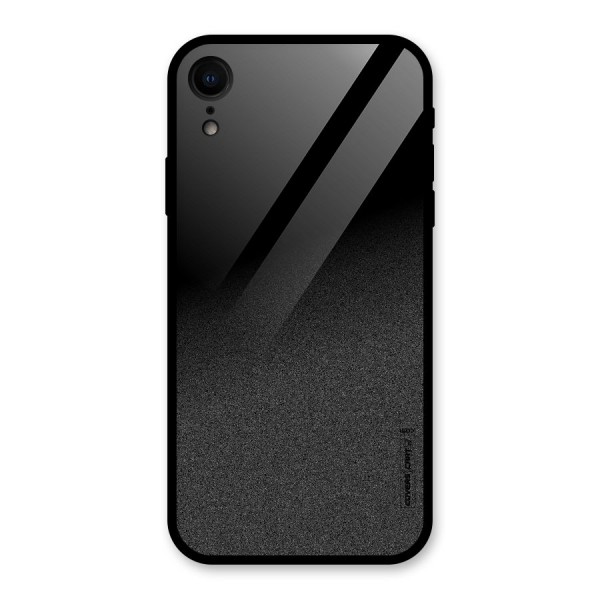 Black Grey Noise Fusion Glass Back Case for XR