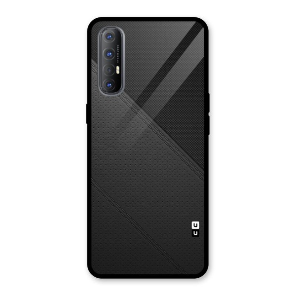 Black Polka Stripe Glass Back Case for Oppo Reno3 Pro