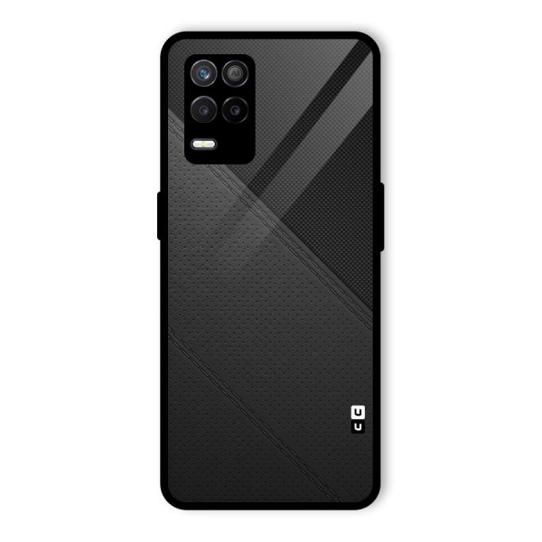 Black Polka Stripe Glass Back Case for Realme 9 5G