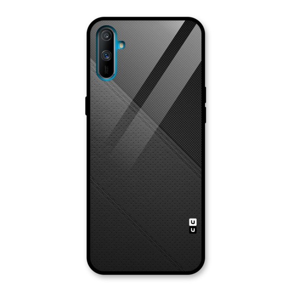 Black Polka Stripe Glass Back Case for Realme C3