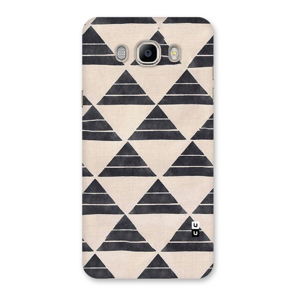 Black Slant Triangles Back Case for Galaxy On8