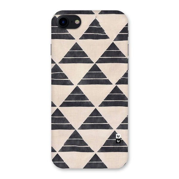 Black Slant Triangles Back Case for iPhone SE 2020