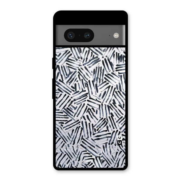 Black Tiny Uneven Glass Back Case for Google Pixel 7