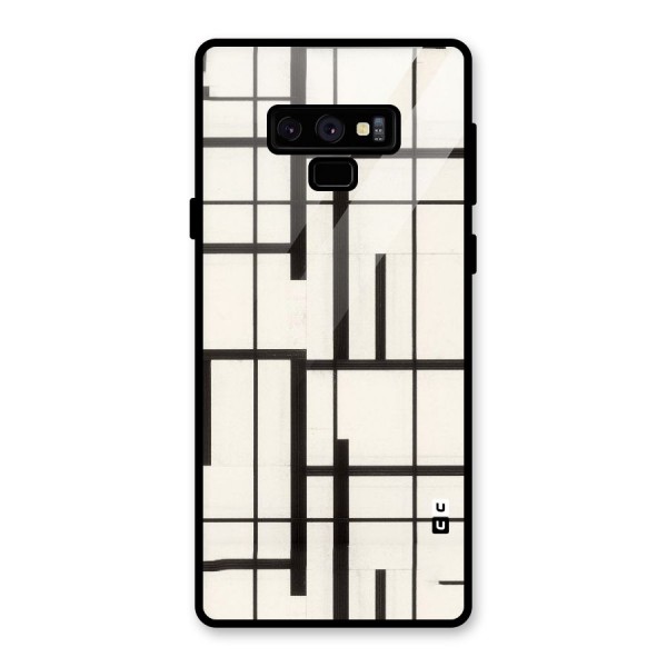 Black Unsymmetry Glass Back Case for Galaxy Note 9