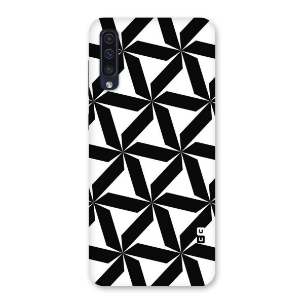 Black White Fan Design Back Case for Galaxy A50s