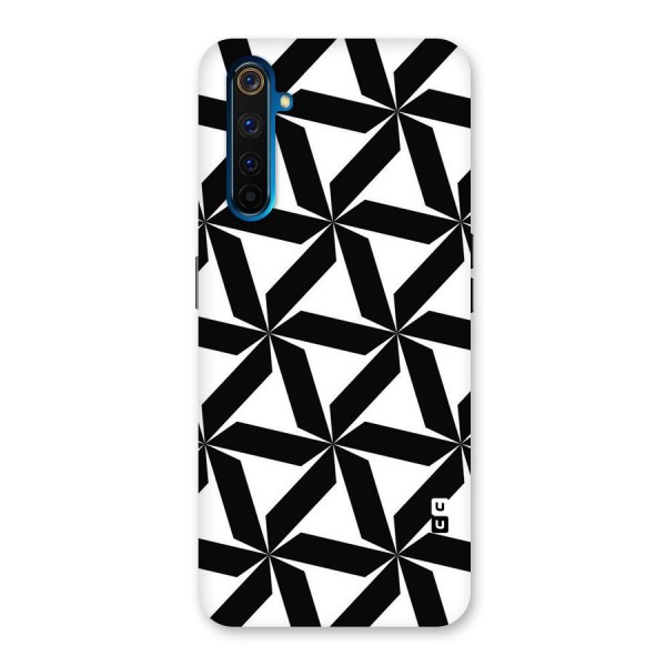 Black White Fan Design Back Case for Realme 6 Pro