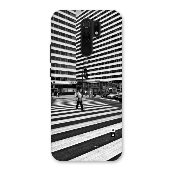 Black White Perspective Back Case for Redmi 9 Prime