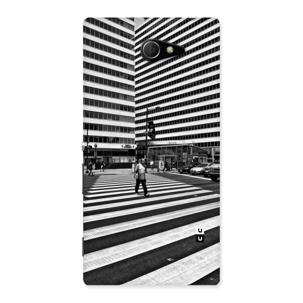 Black White Perspective Back Case for Sony Xperia M2