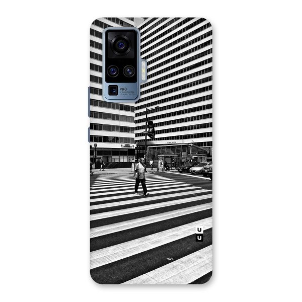 Black White Perspective Back Case for Vivo X50 Pro