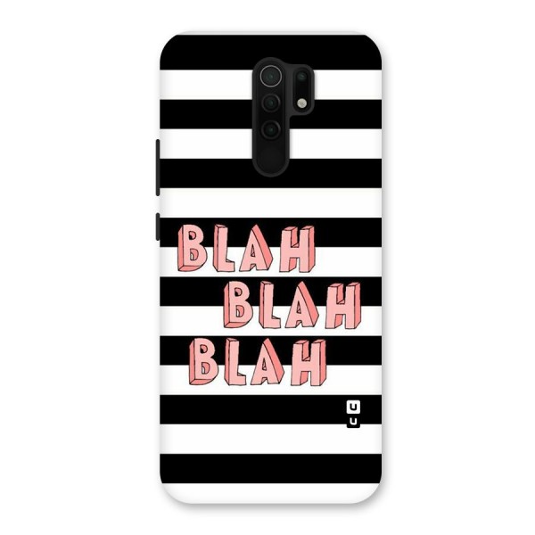 Blah Bold Stripes Back Case for Redmi 9 Prime