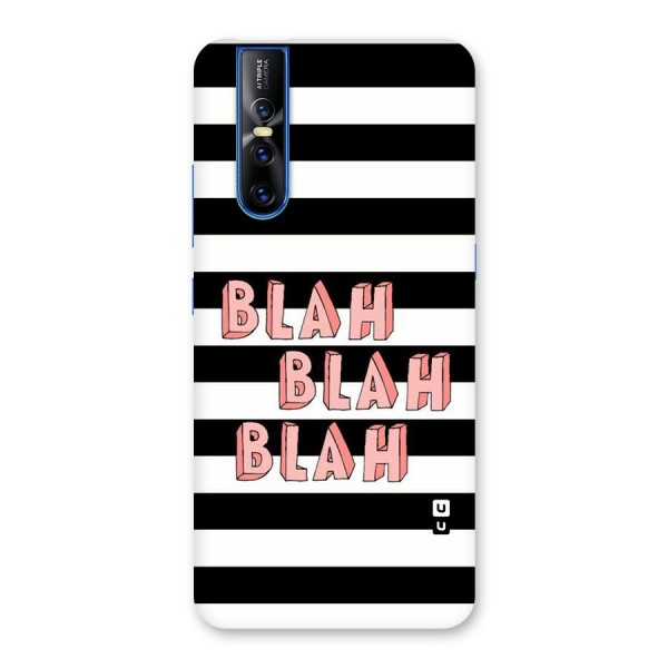 Blah Bold Stripes Back Case for Vivo V15 Pro