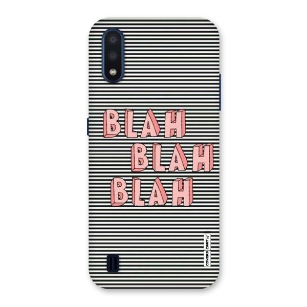 Blah Stripes Back Case for Galaxy M01