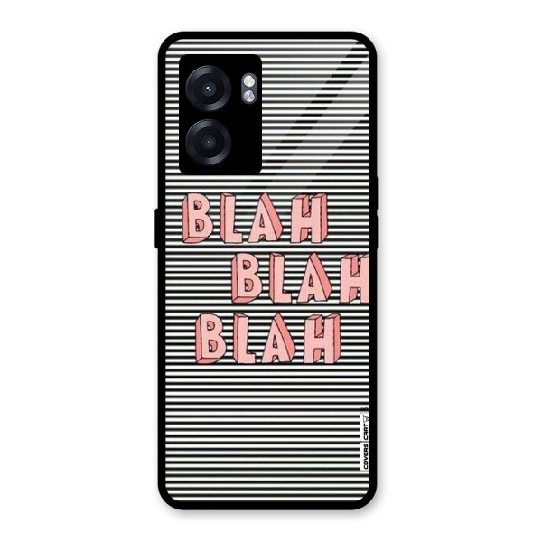 Blah Stripes Glass Back Case for Oppo K10 (5G)