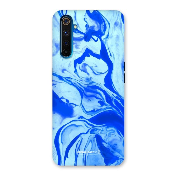 Blaze Blue Marble Texture Back Case for Realme 6 Pro