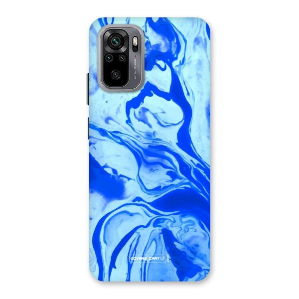 Blaze Blue Marble Texture Back Case for Redmi Note 10