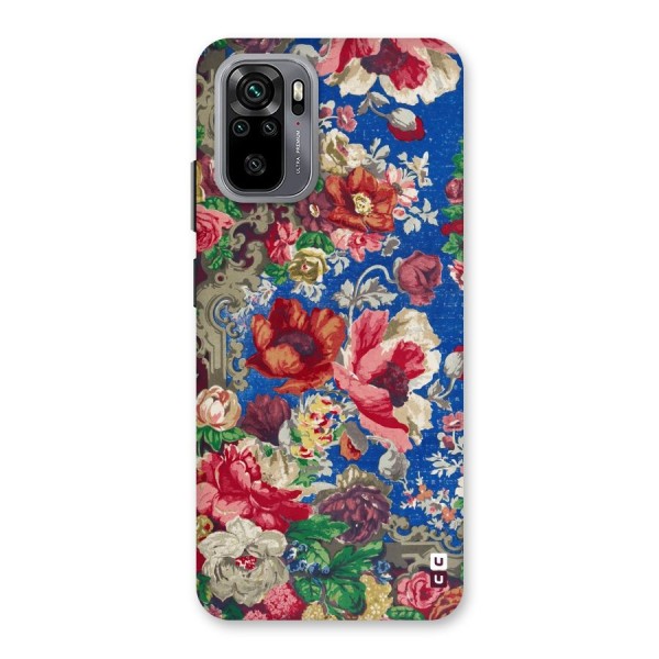 Block Printed Flowers Back Case for Redmi Note 10