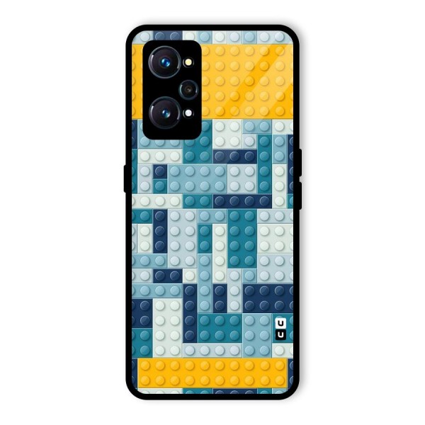 Blocks Blues Glass Back Case for Realme GT Neo2