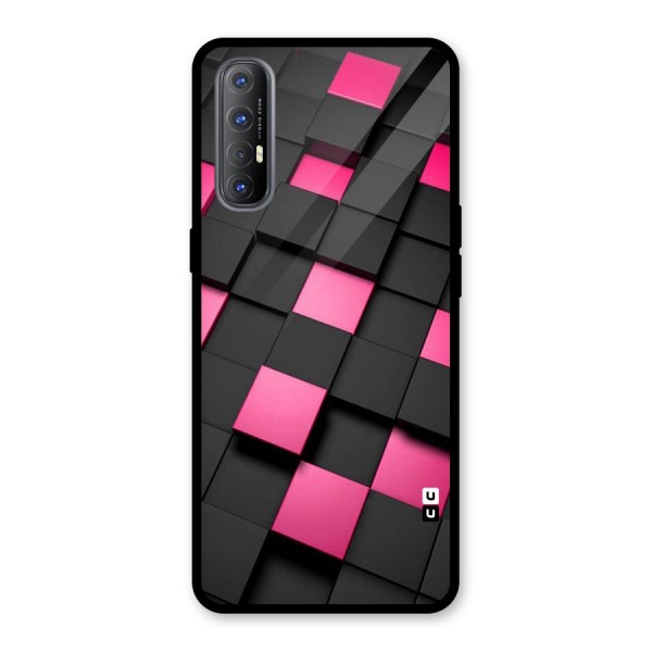 Blocks Diagonal Glass Back Case for Oppo Reno3 Pro