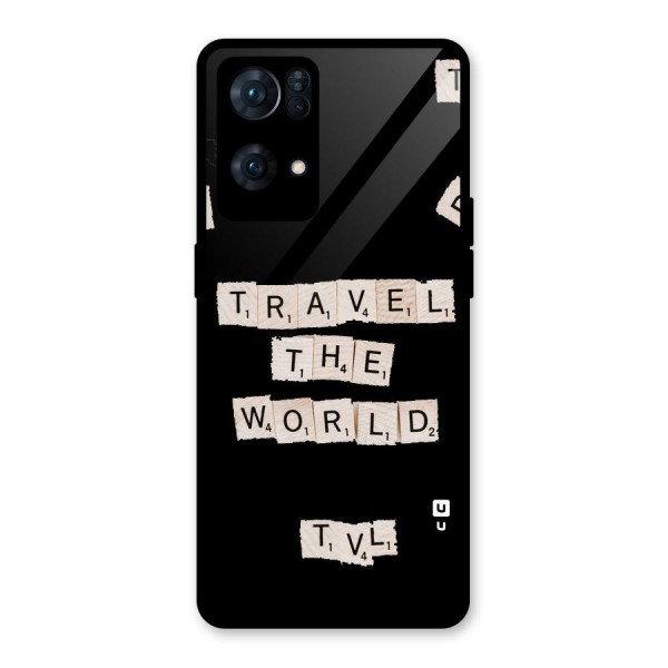 Blocks Travel Glass Back Case for Oppo Reno7 Pro 5G