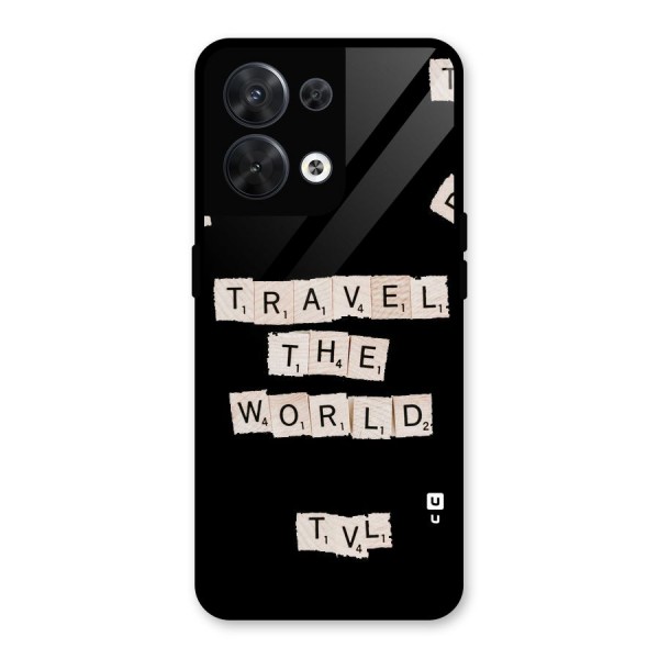 Blocks Travel Glass Back Case for Oppo Reno8 5G