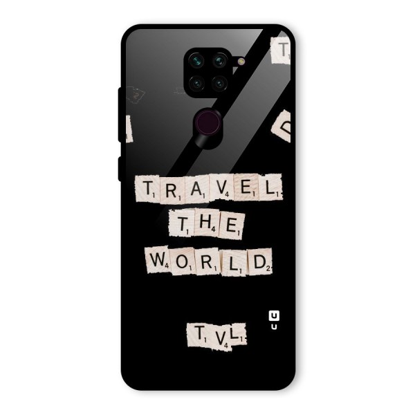 Blocks Travel Glass Back Case for Redmi Note 9