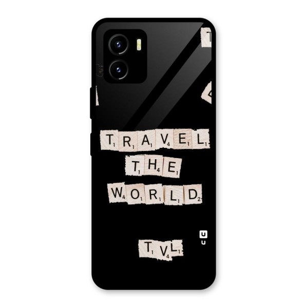 Blocks Travel Glass Back Case for Vivo Y15s