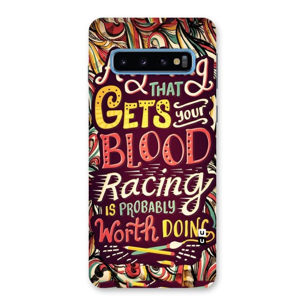 Blood Racing Back Case for Galaxy S10