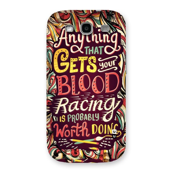 Blood Racing Back Case for Galaxy S3 Neo