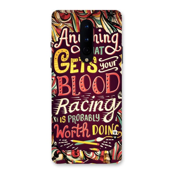 Blood Racing Back Case for OnePlus 8