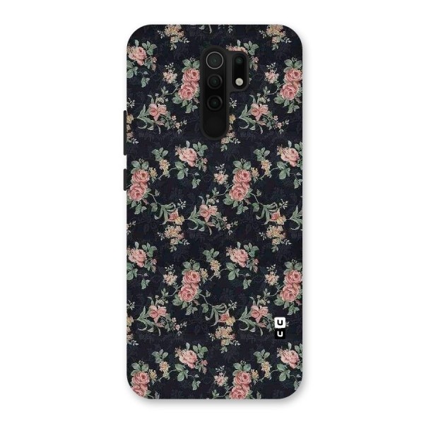 Bloom Black Back Case for Redmi 9 Prime