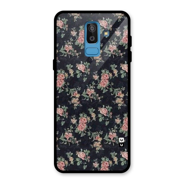 Bloom Black Glass Back Case for Galaxy J8