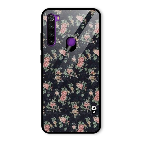 Bloom Black Glass Back Case for Redmi Note 8