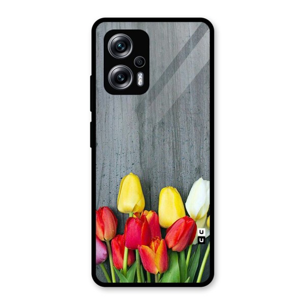 Bloom Grey Glass Back Case for Redmi K50i