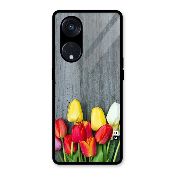 Bloom Grey Glass Back Case for Reno8 T 5G