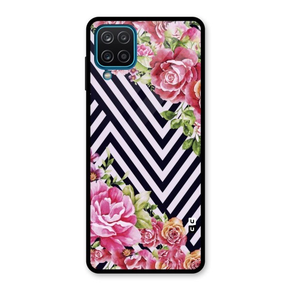 Bloom Zig Zag Glass Back Case for Galaxy A12