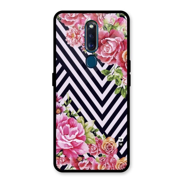 Bloom Zig Zag Glass Back Case for Oppo F11 Pro